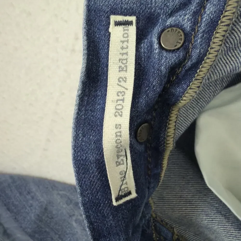 Diesel Jeans Mens Size 31 Blue Eyecons 2013 2 Edition Distressed Italy Denim